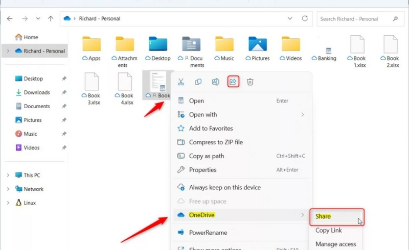 Cach su dung OneDrive de luu tru va chia se tai lieu trong Office 365 4
