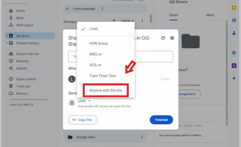 Kham pha tinh nang chia se truc tiep trong Office 365 4