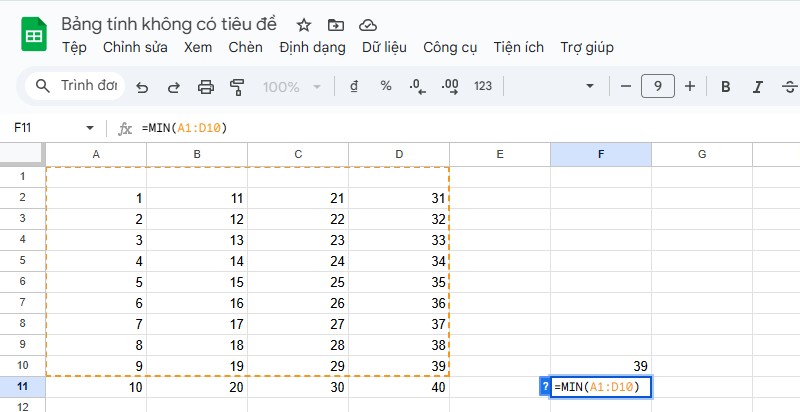 Cách Sử Dụng Tính Năng Formulas Và Functions Trong Google Sheets