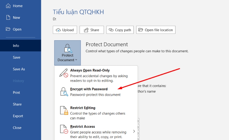 Cach bao mat tai lieu cua ban voi Office 365 3