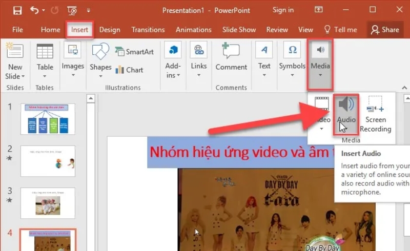 Huong dan su dung PowerPoint 2019 de tao bai thuyet trinh an tuong 6