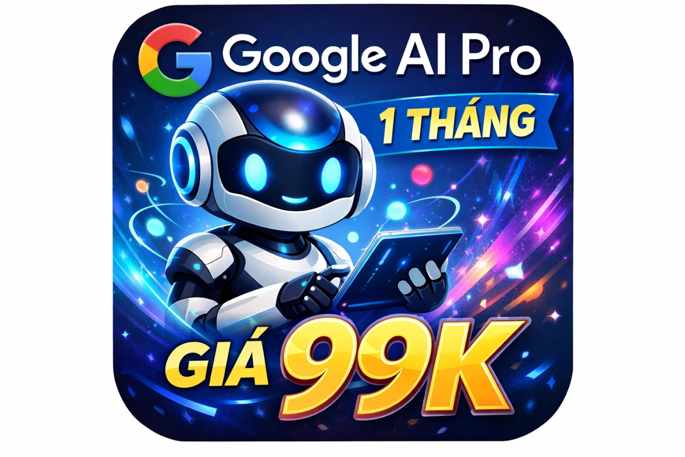 Cung Cap Tai khoan Google AI Pro Gemini Pro 1 thang 7