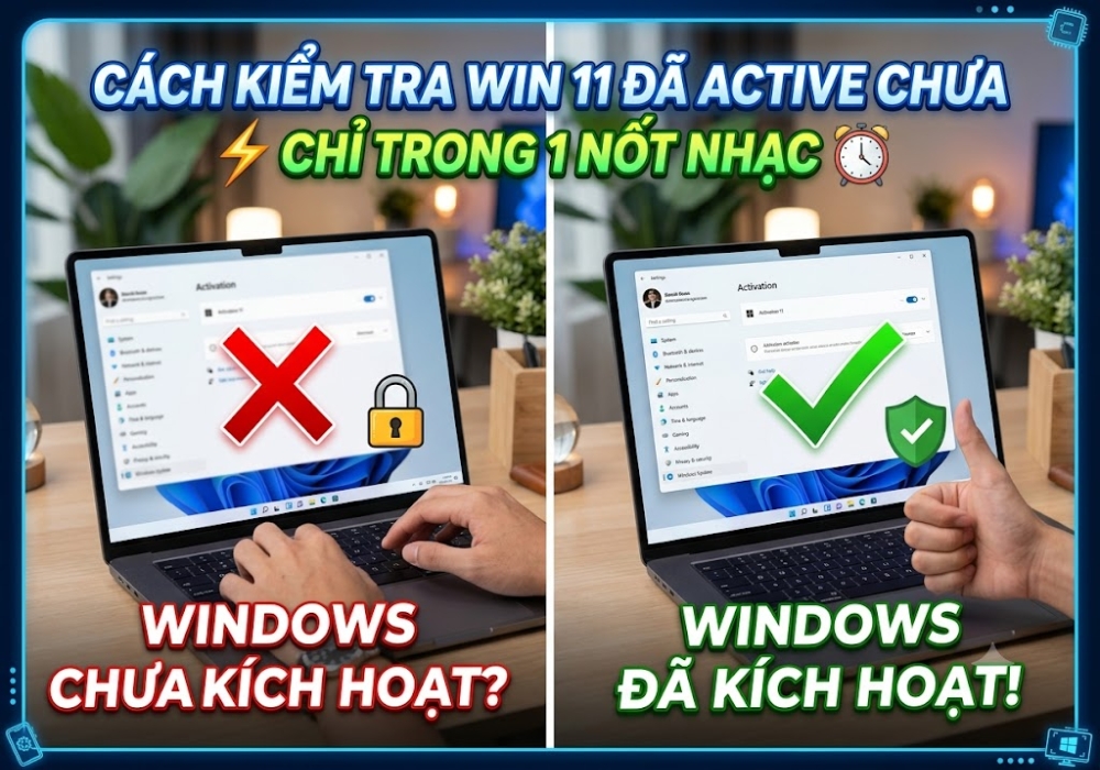 Cách kiểm tra Win 11 đã active chưa chỉ trong 1 nốt nhạc (Kèm giải pháp cực ngon cho máy chưa bản quyền!)