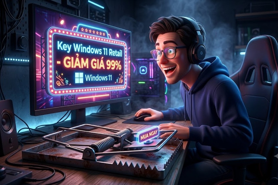 Mê Mẩn "Key Win 11 Retail Giá Rẻ": Món Hời Trên Trời Rơi Xuống Hay Cái Bẫy Đợi Sẵn?