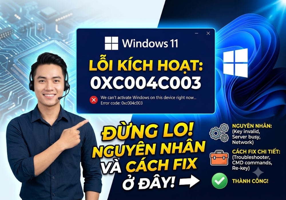 Windows 11 Báo Lỗi 0xc004c003? Đừng Lo, Nguyên Nhân Và Cách Fix Ở Đây!