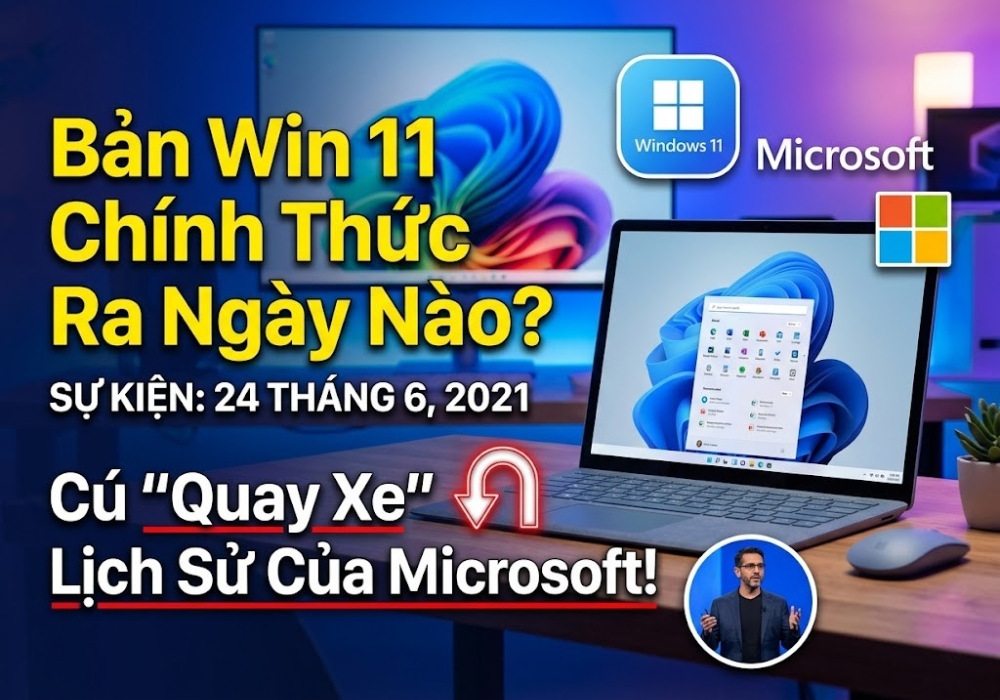 Bản Win 11 Chính Thức Ra Ngày Nào? Cú "Quay Xe" Lịch Sử Của Microsoft!