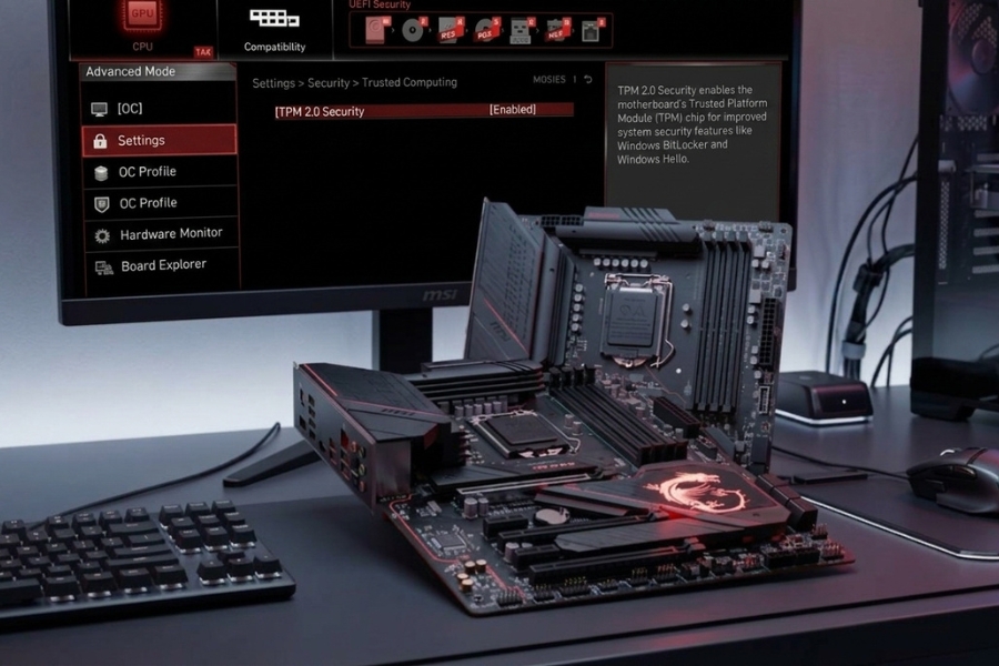 Hướng Dẫn Bật TPM 2.0 Main MSI Cài Win 11
