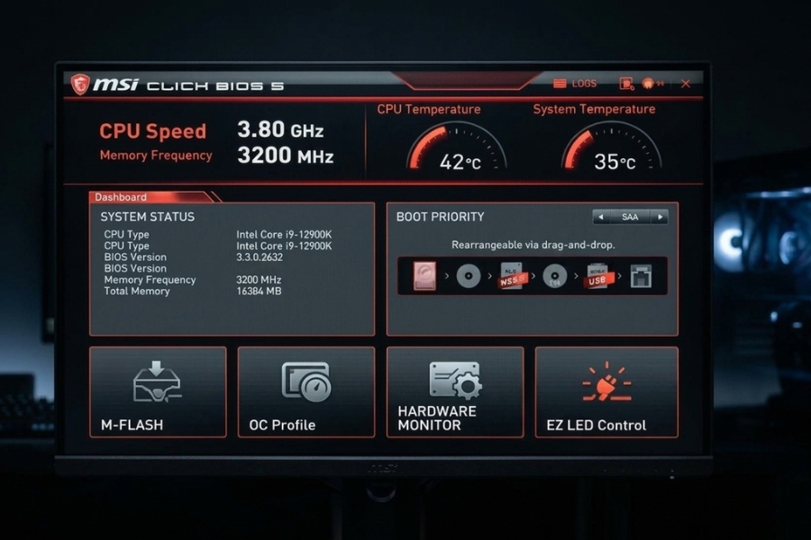 Bật TPM 2.0 Main MSI Cài Win 11