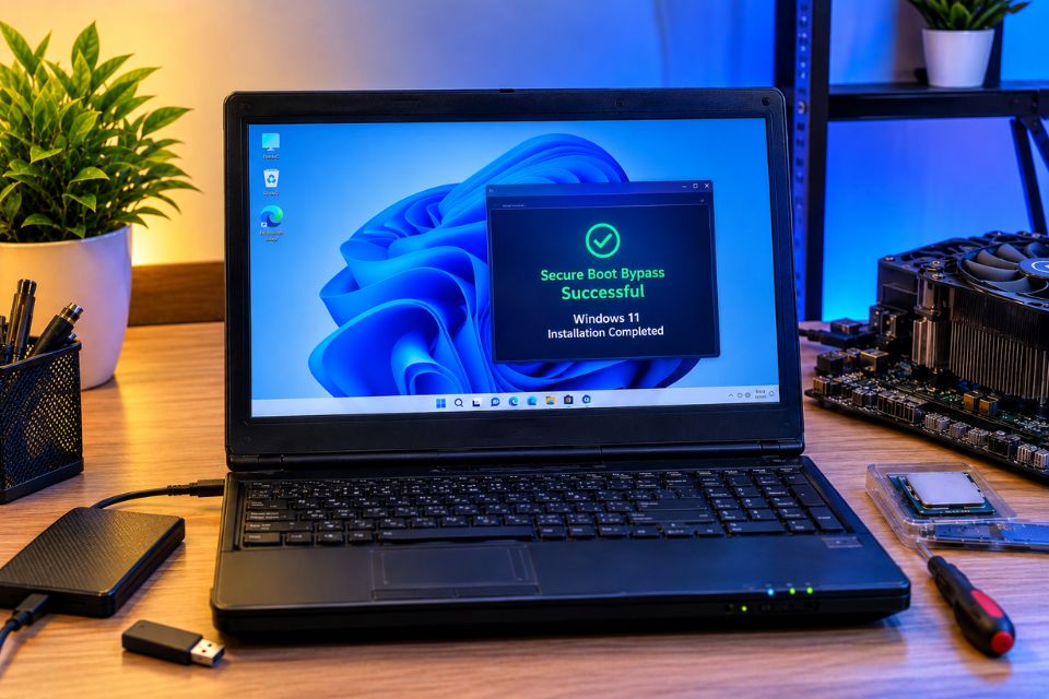 Bypass Secure Boot cài Windows 11