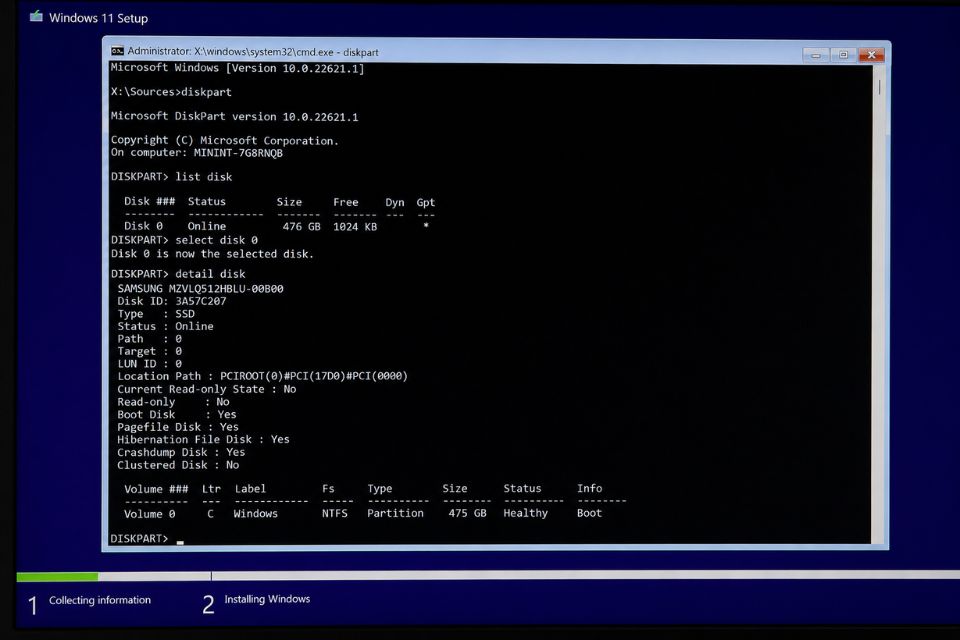 Cai Windows 11 tren o cung MBR chuyen sang GPT 4