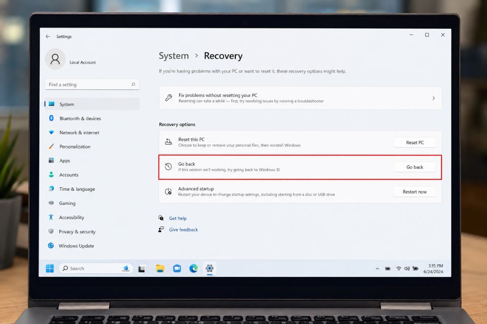 Ha cap Windows 11 xuong Windows 10 khong mat du lieu 2
