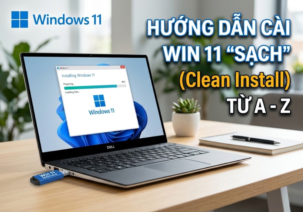 Hướng Dẫn Cài Win 11 "Sạch" (Clean Install) Từ A-Z: Giúp Máy Chạy Mượt Như Mới