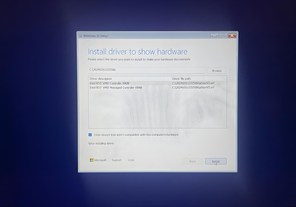 Huong Dan Tai Driver RST Intel Cai Win 11 3
