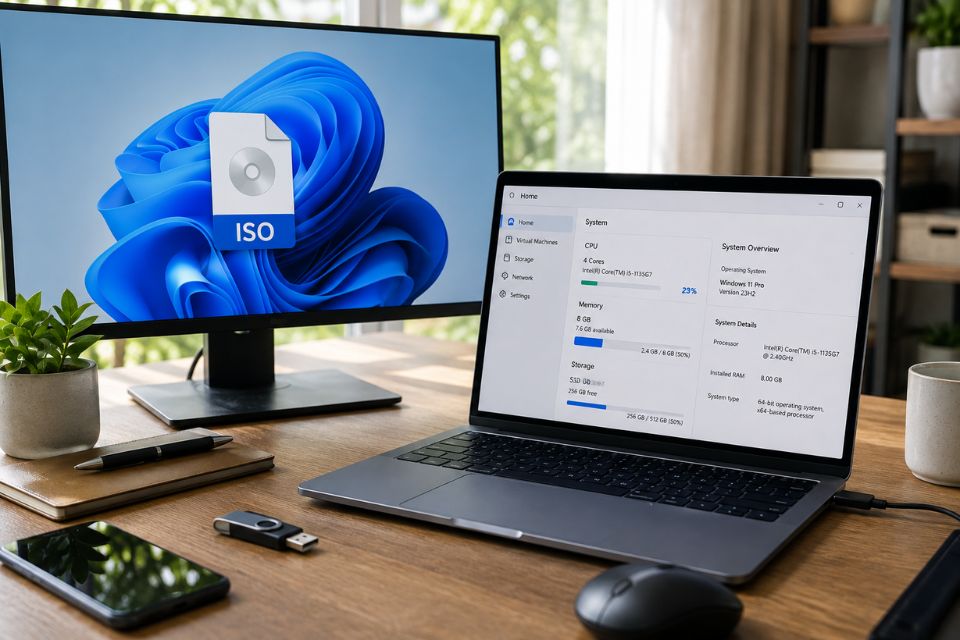 Huong dan cai Windows 11 tren may ao VMware 2