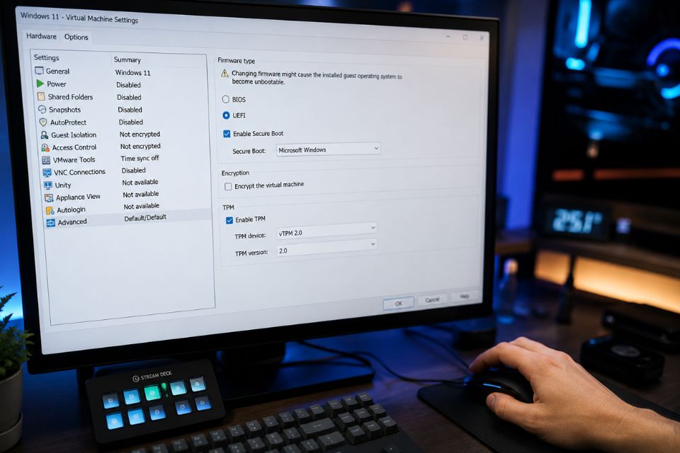 Huong dan cai Windows 11 tren may ao VMware 3