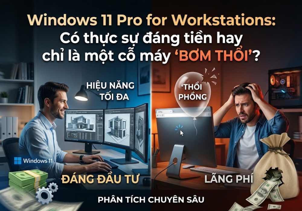 Windows 11 Pro for Workstations: Có thực sự đáng tiền hay chỉ là một cỗ máy "bơm thổi"?