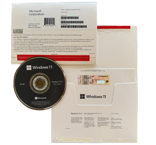 Phần mềm Win 11 Pro 64Bit Engl Intl 1pk DSP OEI DVD - Full Box