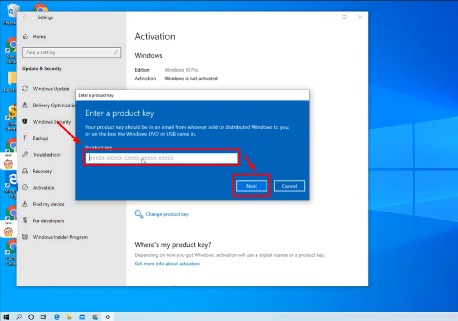 phan mem windows 10 pro online retail 1 pc key esd 11