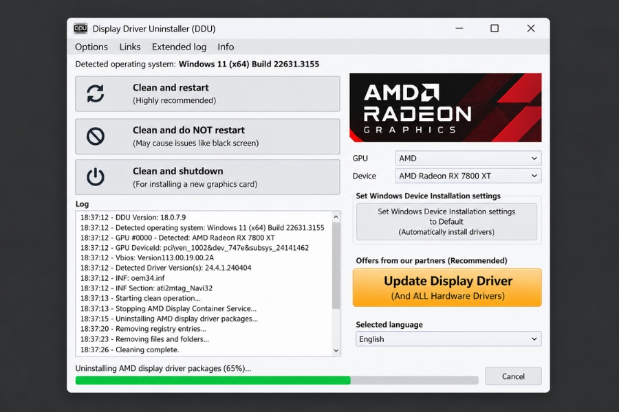Các Bước Tối Ưu Hóa Card Amd Trên Win 11