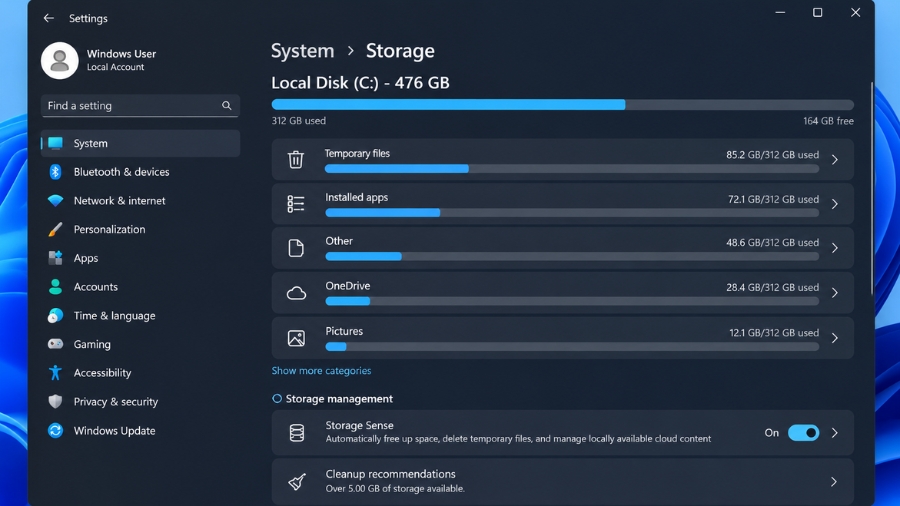 Cách Bật Tự Động Dọn Rác Storage Sense Win 11 7 Cách Bật Tự Động Dọn Rác Storage Sense Win 11