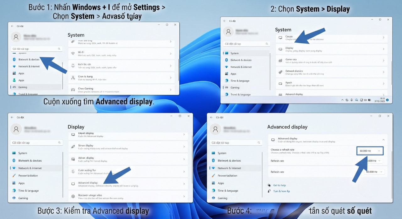 Cach Ep Xung Man Hinh Overclock Monitor Len Tan So Quet Cao Tren Windows 11 1