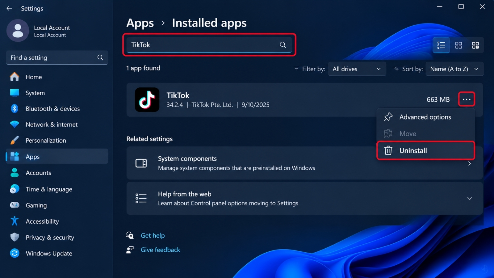 Cách Gỡ Bỏ Ứng Dụng Mặc Định Bloatware Win 11