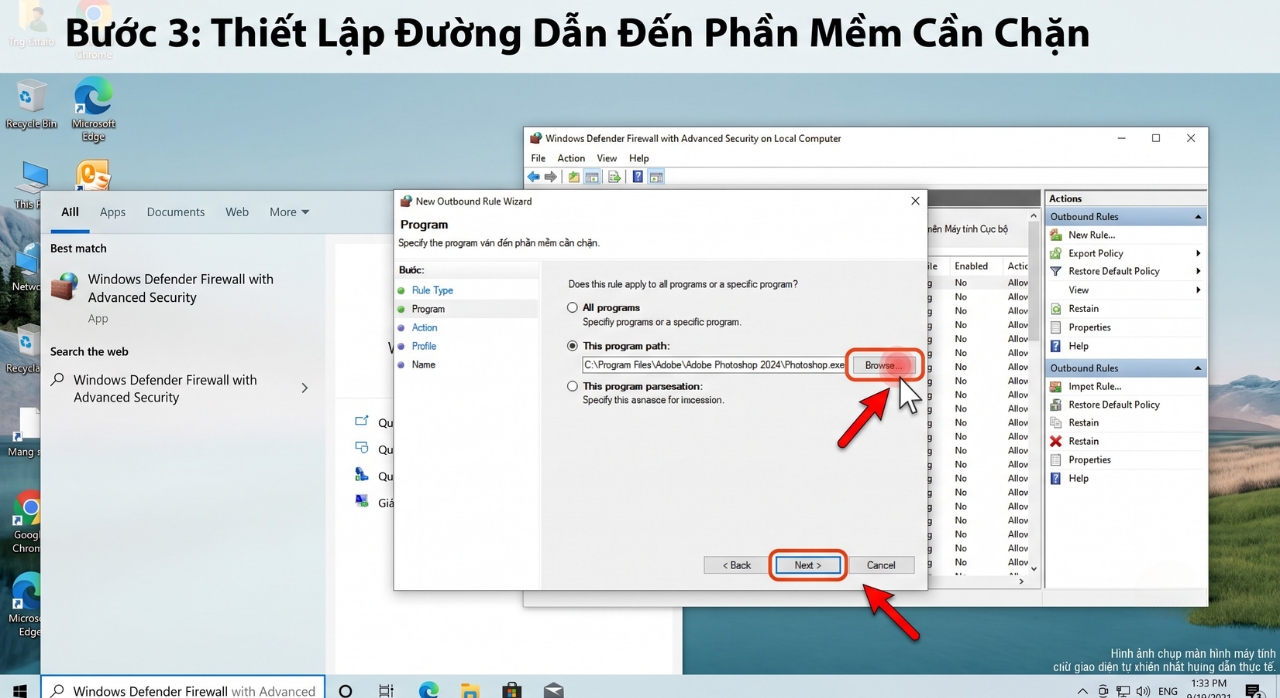 Huong Dan Chan Phan Mem Ket Noi Internet Bang Windows Defender Firewall Tren Windows 11 4