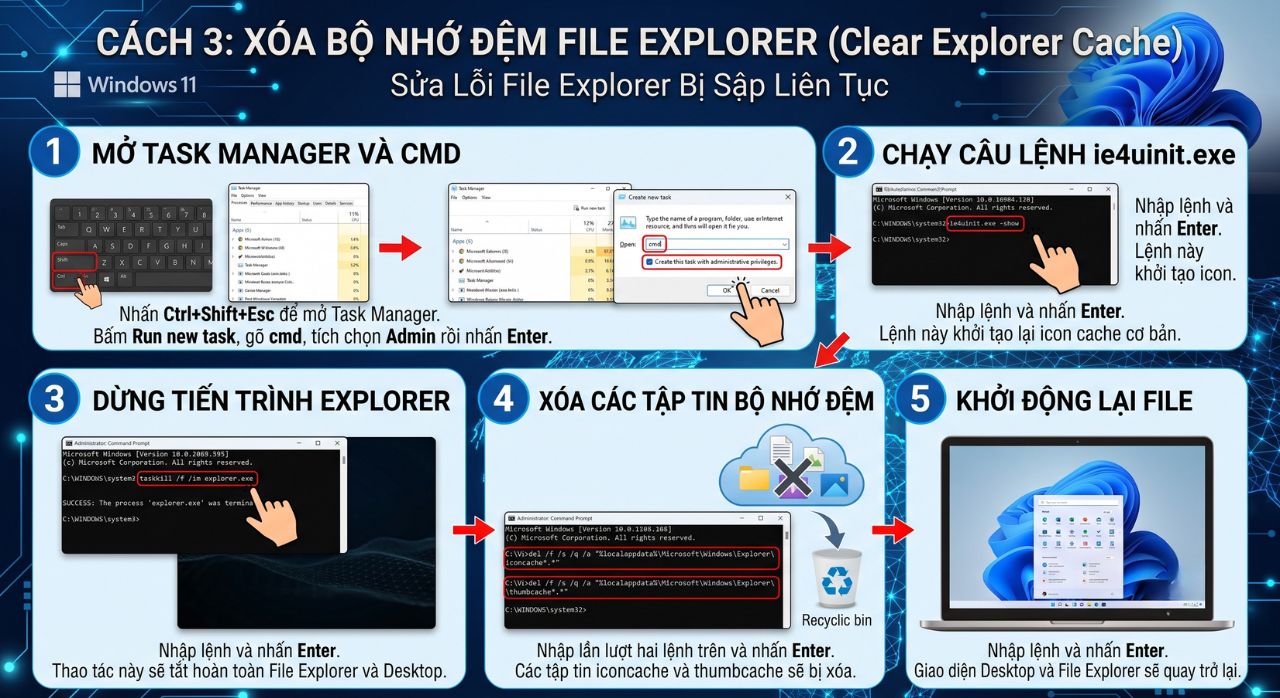 Huong Dan Khac Phuc Loi Explorer.exe Lien Tuc Crash Khoi Dong Lai Vong Tron Tren Windows 11 4