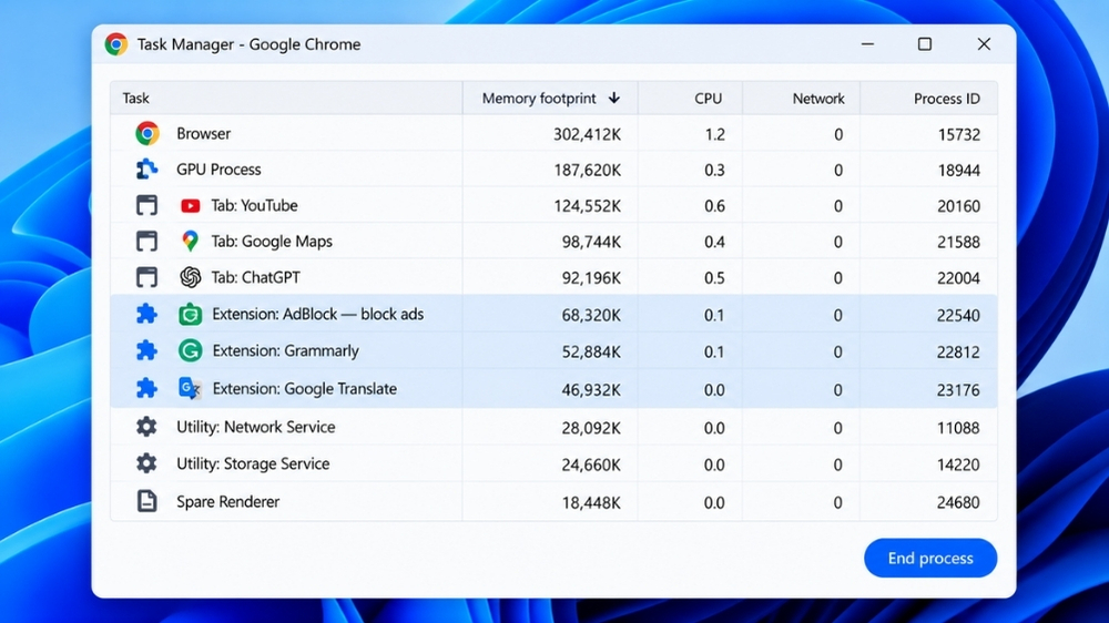 Hướng Dẫn Sửa Lỗi Trình Duyệt Chrome Cốn Ram Đơ Máy Trên Win 11