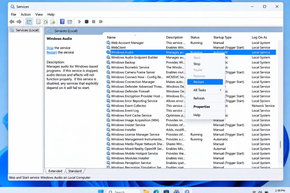 Lỗi No Audio Output Device Is Installed Windows 11 8 Loi No Audio Output Device Is Installed Windows 11 5