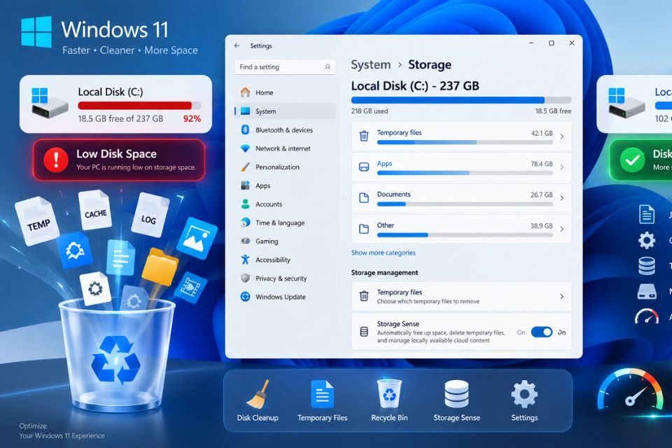 Phần mềm dọn rác Windows 11 tốt nhất hiện nay
