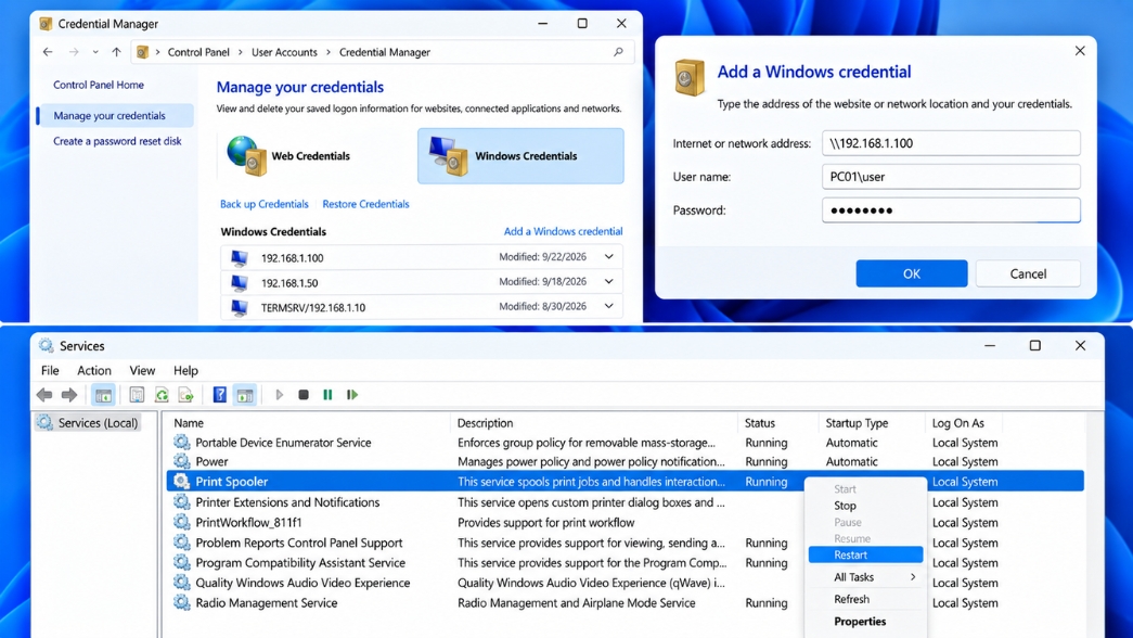Sửa Lỗi Không Vào Được Mạng Lan Chia Sẻ Máy In Win 11