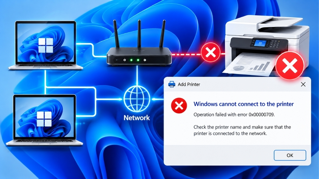 Sửa Lỗi Không Vào Được Mạng Lan Chia Sẻ Máy In Win 11