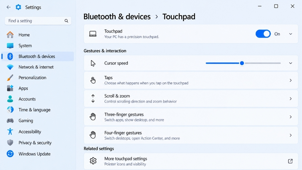 Sửa Lỗi Touchpad Chuột Cảm Ứng Laptop Bị Khóa Không Dùng Được Win 11