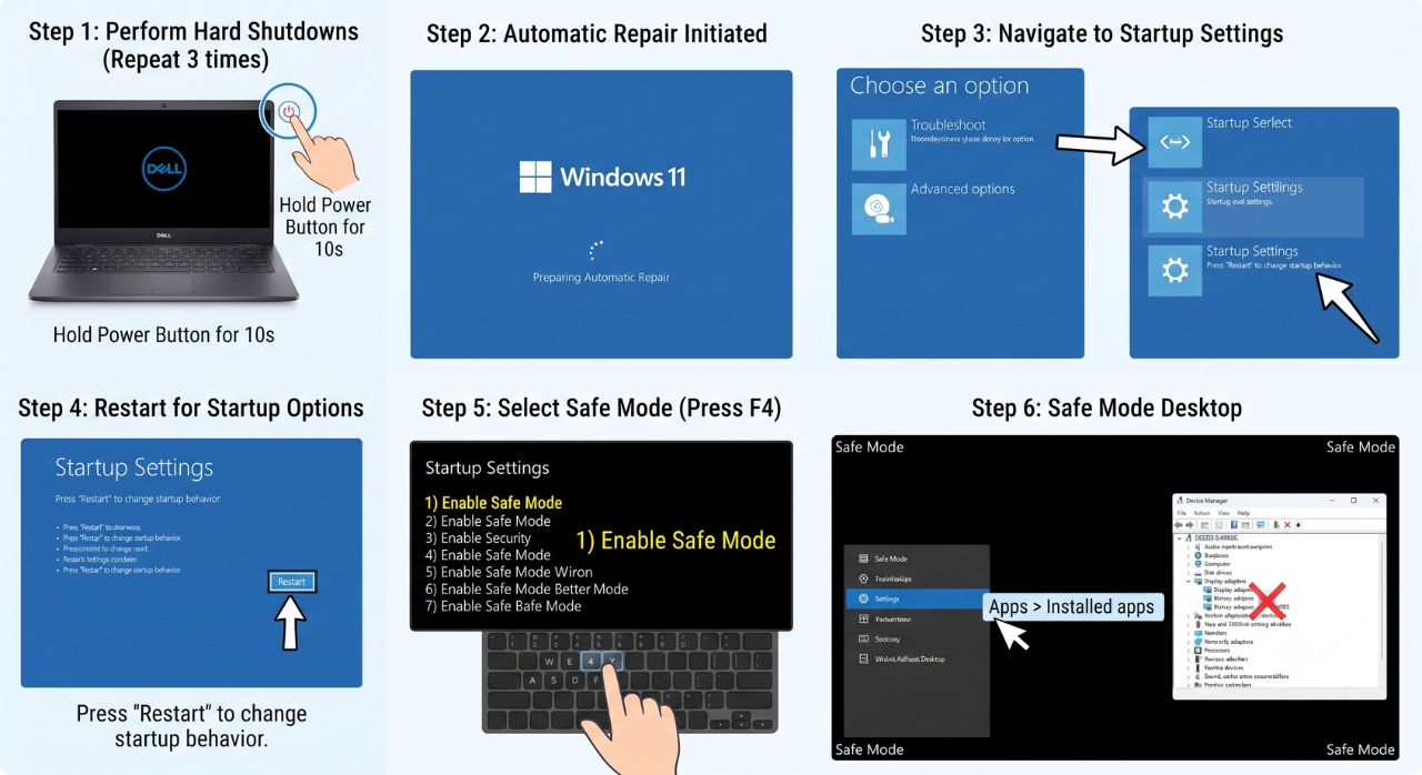 Sua Loi Windows 11 Bi Man Hinh Den Chi Thay Con Tro Chuot 2