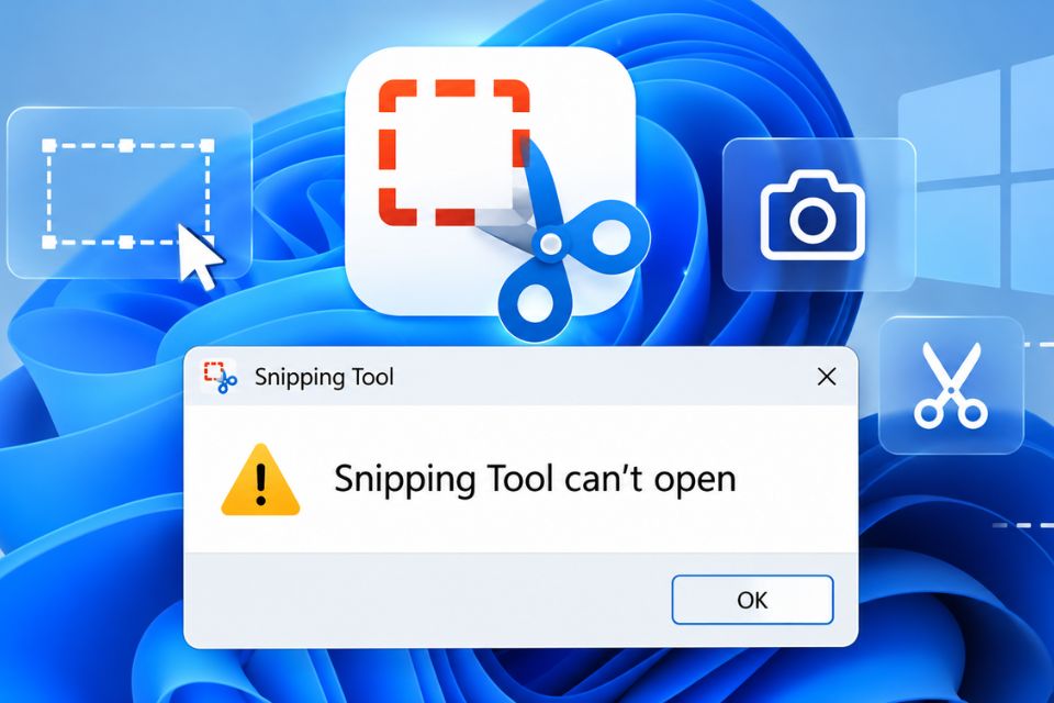 Sửa lỗi Snipping Tool không mở trên Windows 11