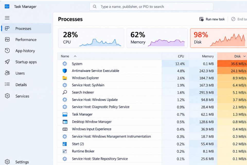 Sửa lỗi Windows 11 bị phân mảnh ổ cứng nặng, chạy chậm 10 Sua loi Windows 11 bi phan manh o cung nang chay cham 6