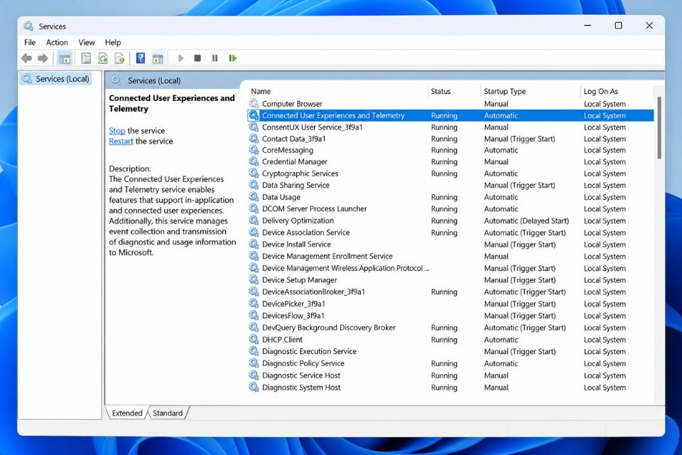 Tat Telemetry Windows 11 de bao mat va muot may hon 4