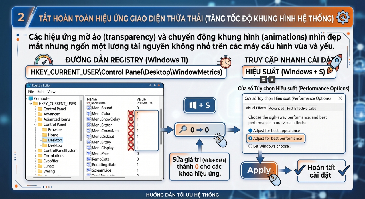 Tối Ưu Hóa Sâu Windows 11 Bằng Registry Editor: Những Thủ Thuật "Đáng Giá Nhất"
