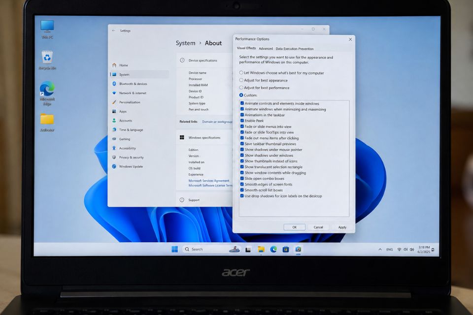 Toi uu Windows 11 cho may yeu 4GB RAM 3