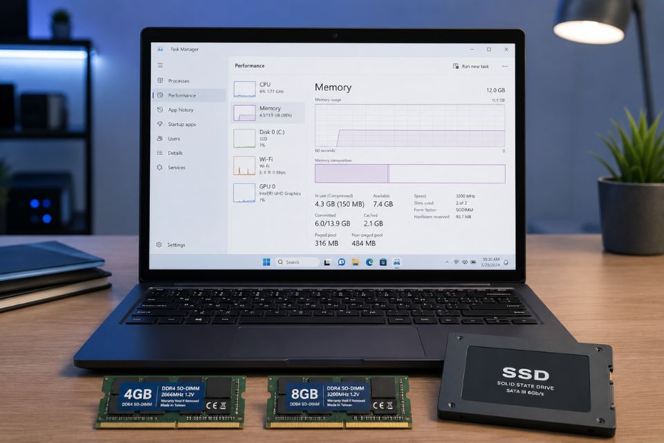 Toi uu Windows 11 cho may yeu 4GB RAM 6