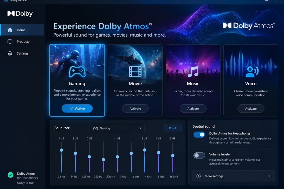 Toi uu hoa am thanh vom Dolby Atmos tren Windows 11 5