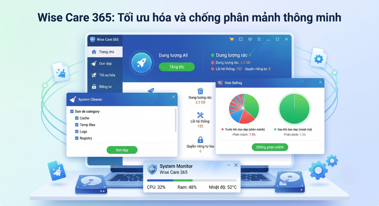Top Phần Mềm Tăng Tốc Và Tối Ưu Máy Tính Windows 11 Hiệu Quả Nhất