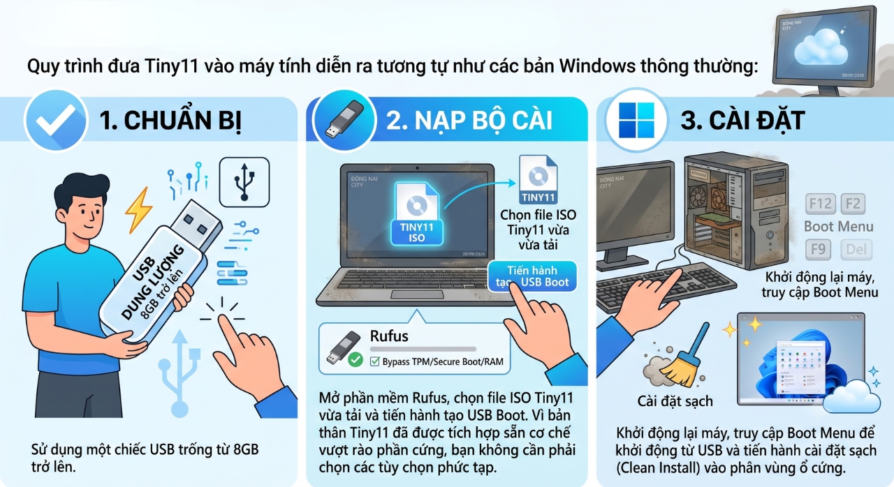Trai Nghiem Tiny11 Dua Windows 11 Len Cau Hinh Sieu Toi Thieu Co Thuc Su Dang Thu 3