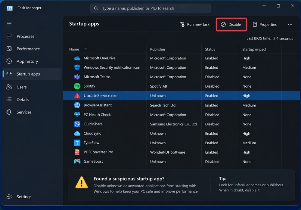Win 11 bi nhiem virus quang cao Cach diet tan goc 2