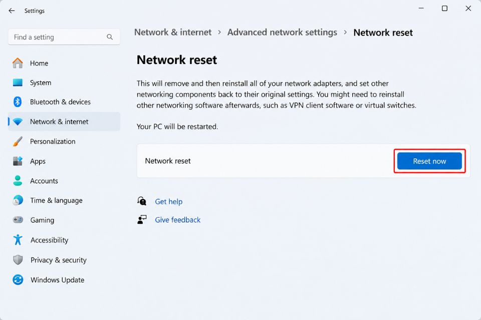 Windows 11 tu ngat ket noi WiFi lien tuc Sua the nao 4