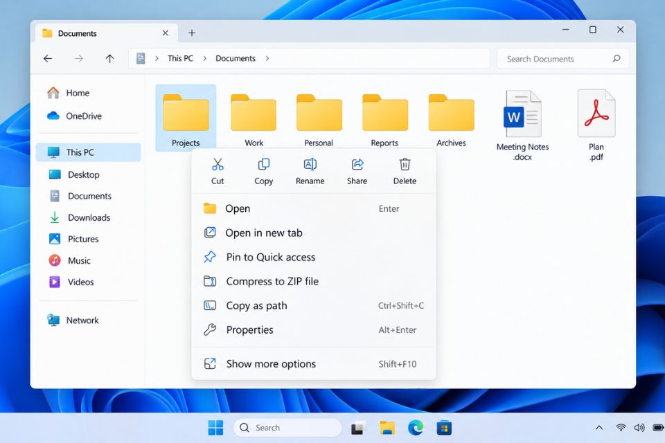 Cach hien full chuot phai Windows 11 khong can nhan Show more options 2