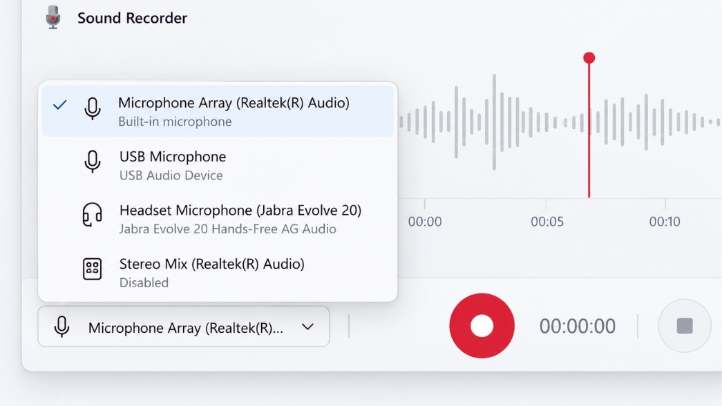 Hướng Dẫn Ghi Âm Trên Máy Tính Win 11 Bằng Ứng Dụng Sound Recorder