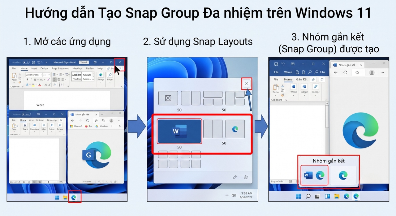 Huong Dan Su Dung Tinh Nang Snap Groups Tren Windows 11 Pro 1