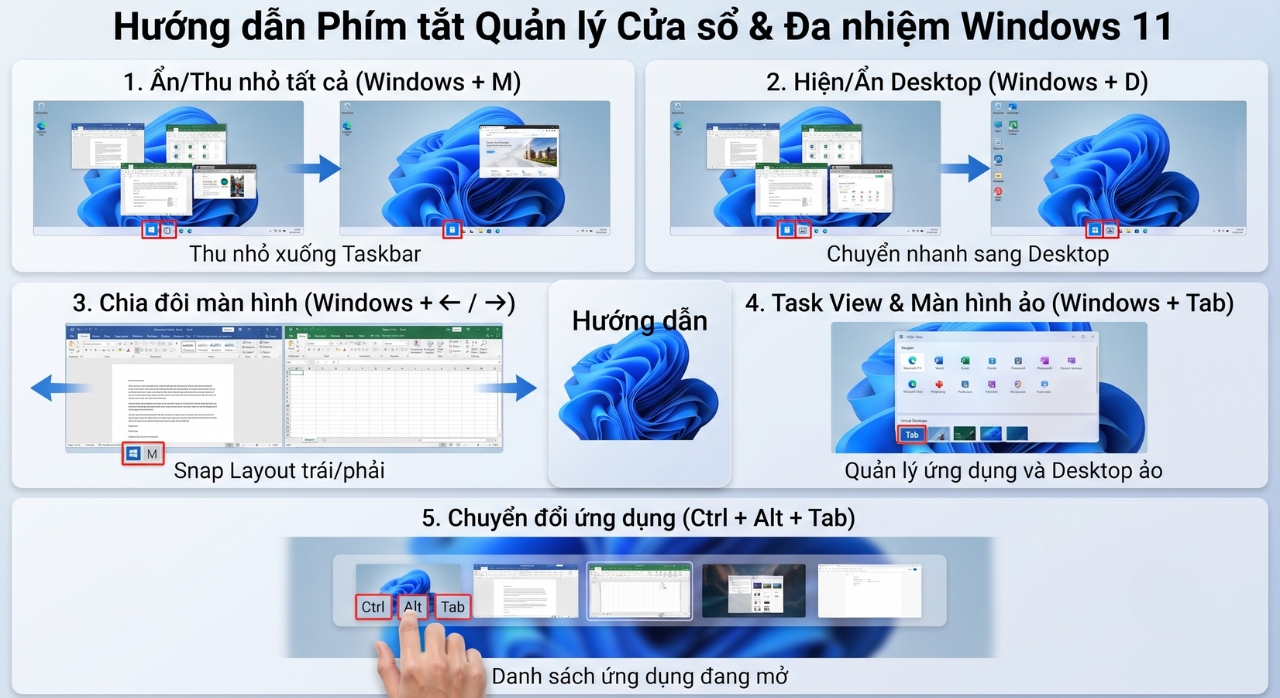 Tổng Hợp Các Phím Tắt Windows 11 Cực Hay "Bỏ Túi" Cho Dân Văn Phòng 5 Tong Hop Cac Phim Tat Windows 11 Cuc Hay Bo Tui Cho Dan Van Phong 2